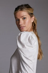 Nation Los Angeles Zeta Puff-Sleeve Top