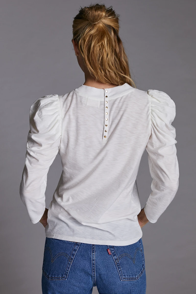 Nation Los Angeles Zeta Puff-Sleeve Top