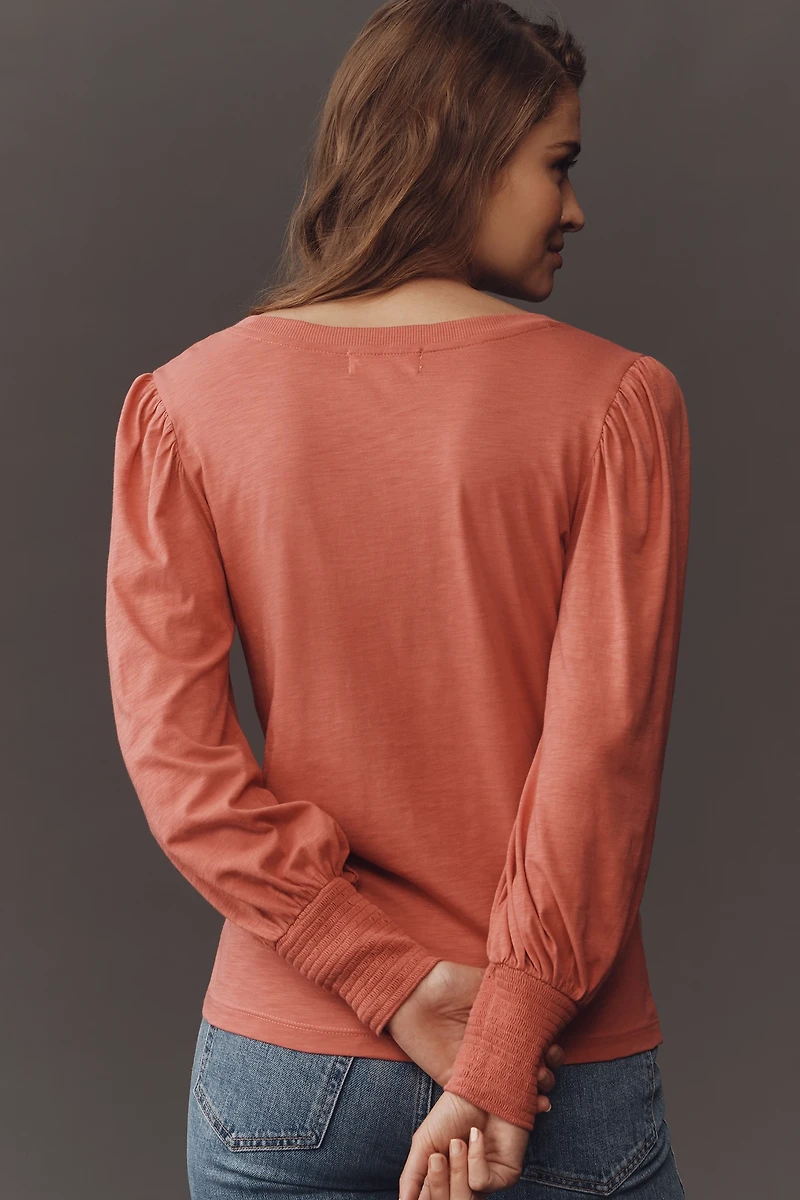 Nation Los Angeles Loren Puff-Sleeve Tee