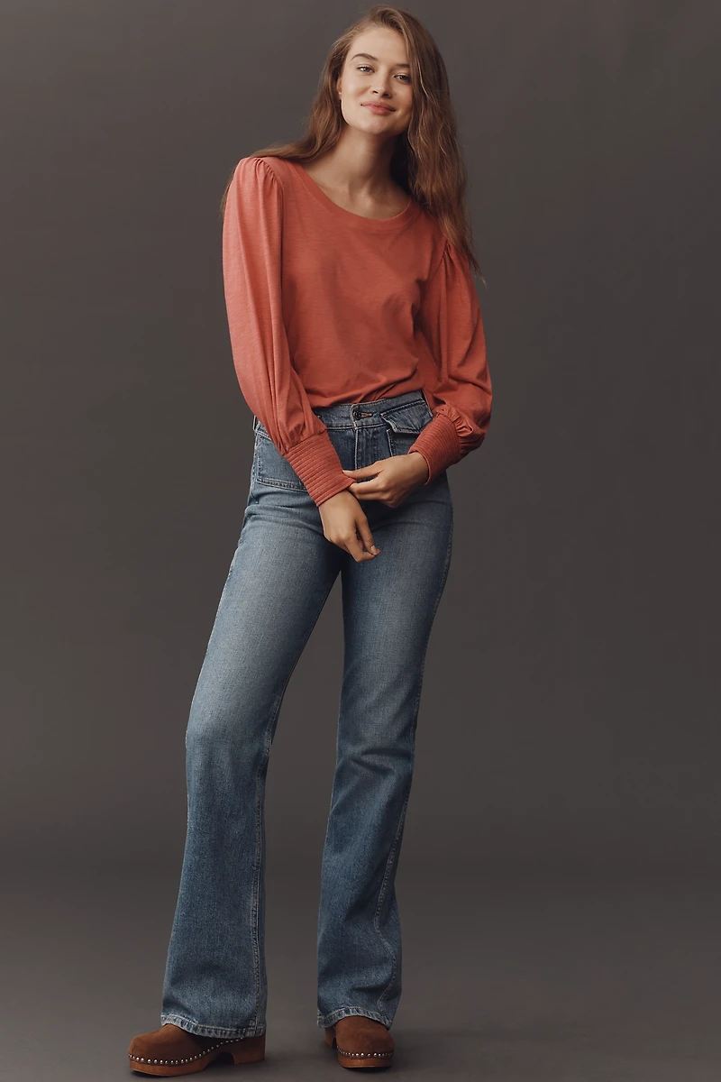 Nation Los Angeles Loren Puff-Sleeve Tee