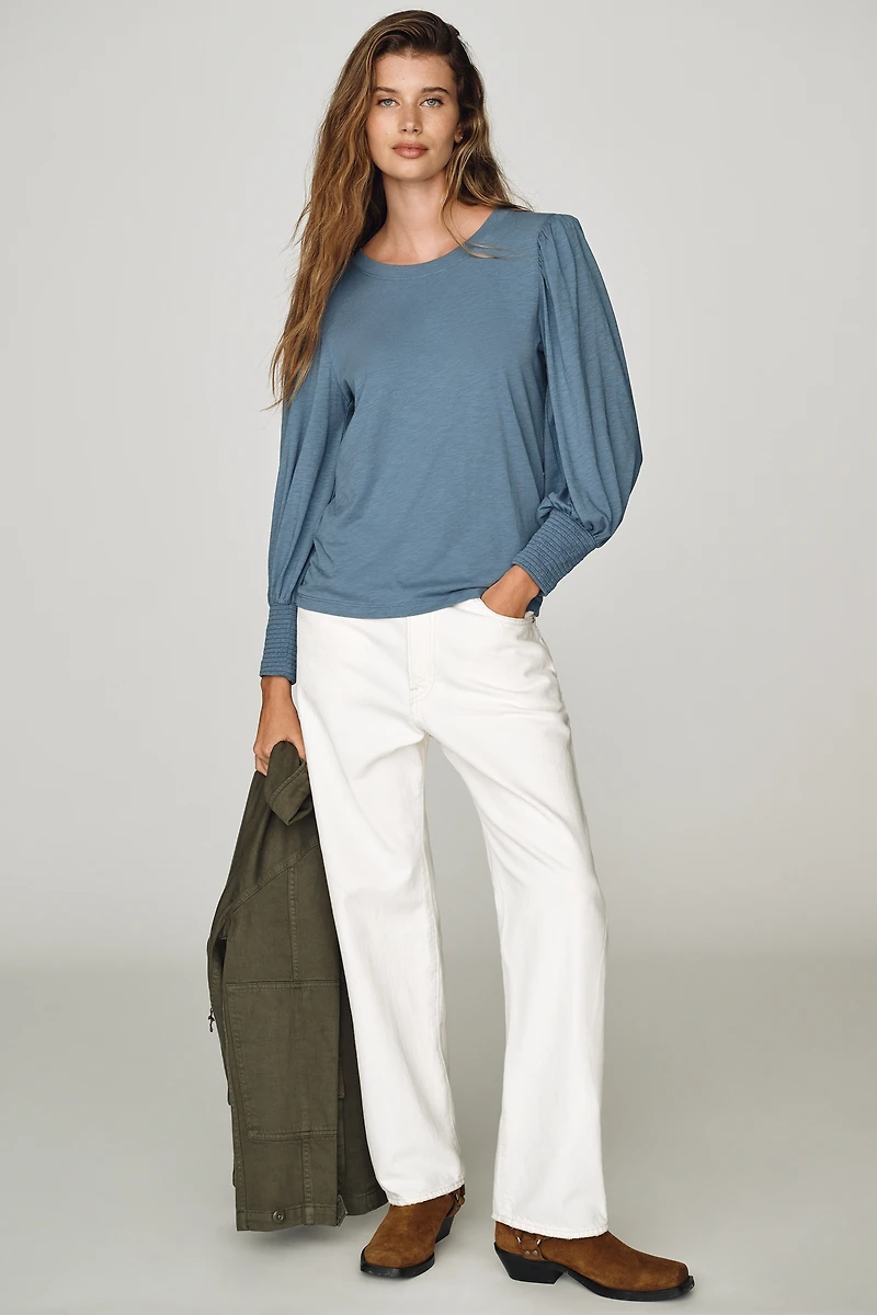 Nation Los Angeles Loren Puff-Sleeve Tee