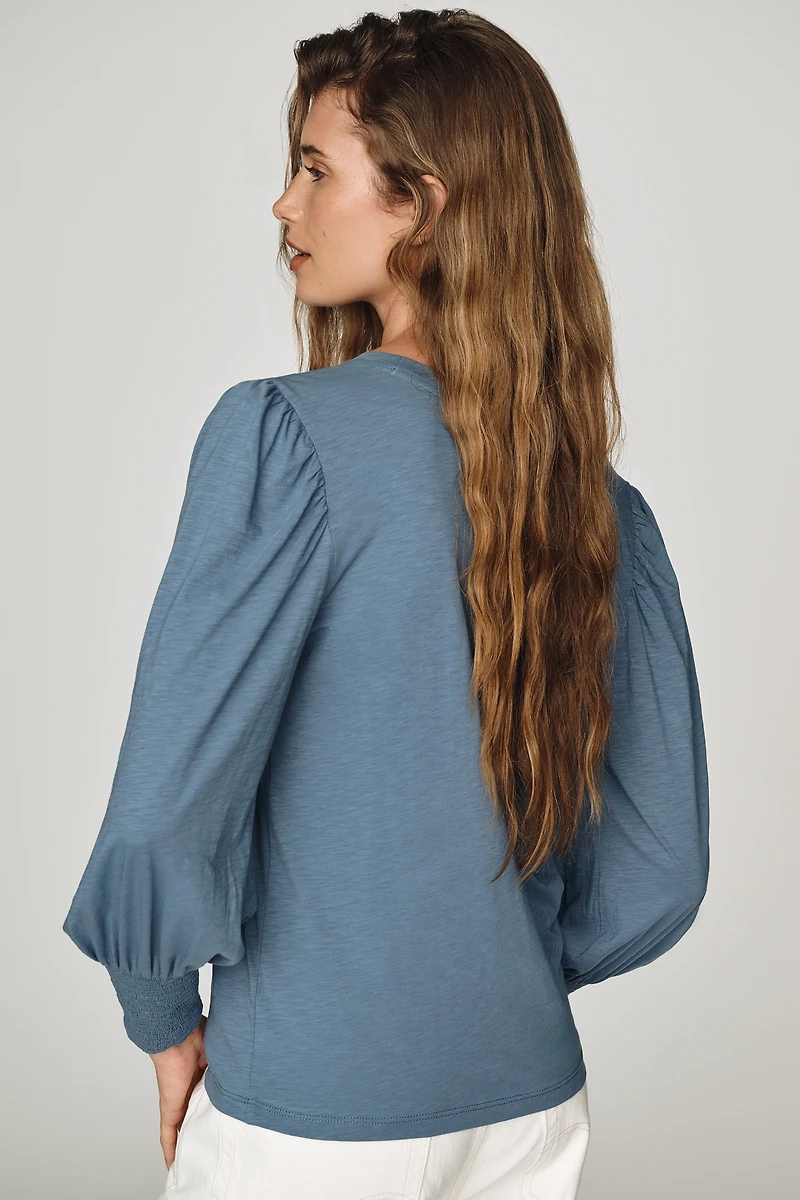 Nation Los Angeles Loren Puff-Sleeve Tee