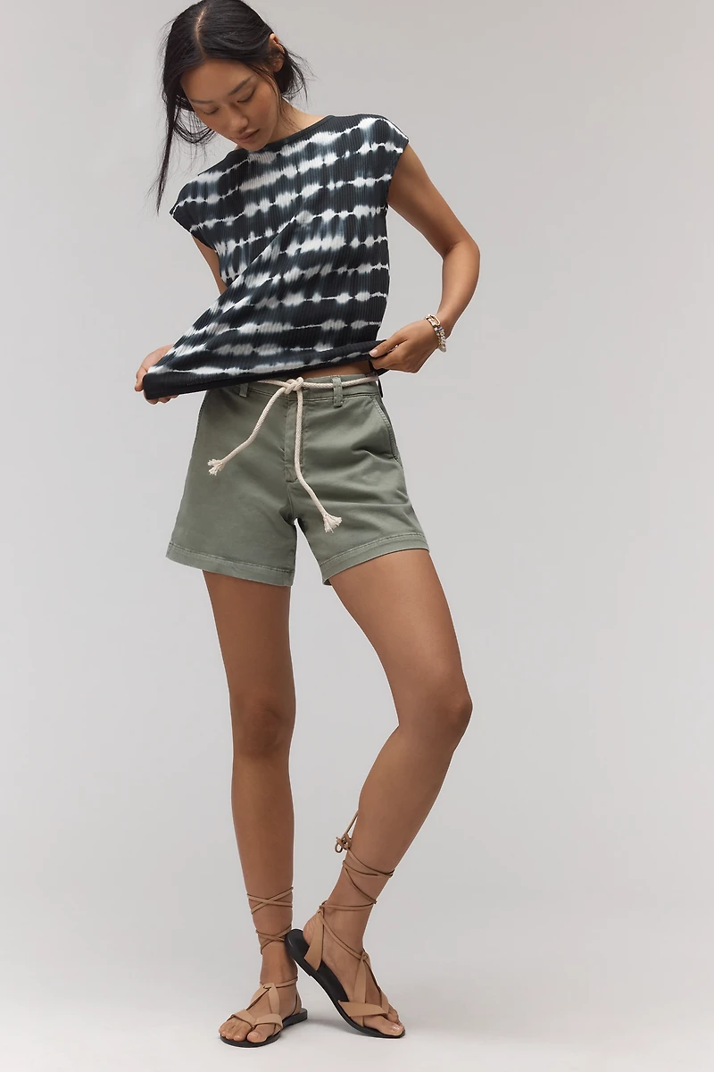 Nation Los Angeles Jilli Cap-Sleeve Cotton Top