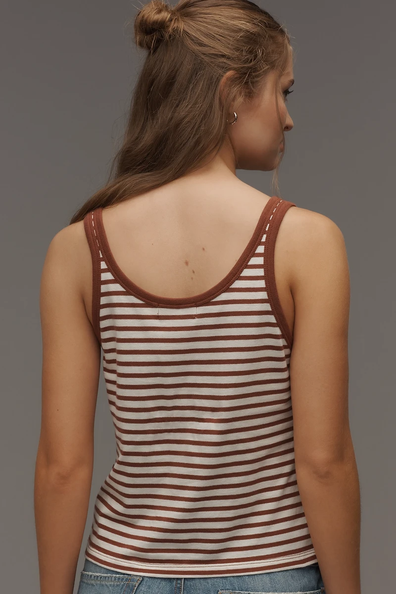 Nation Los Angeles Jil Lace-Up Tank Top