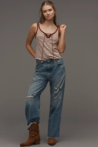 Nation Los Angeles Jil Lace-Up Tank Top
