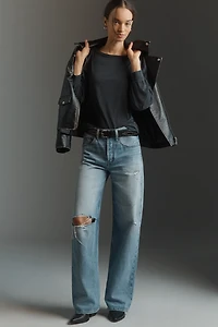 Nation Los Angeles Sammy Envelope-Neck Top