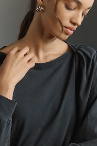 Nation Los Angeles Sammy Envelope-Neck Top