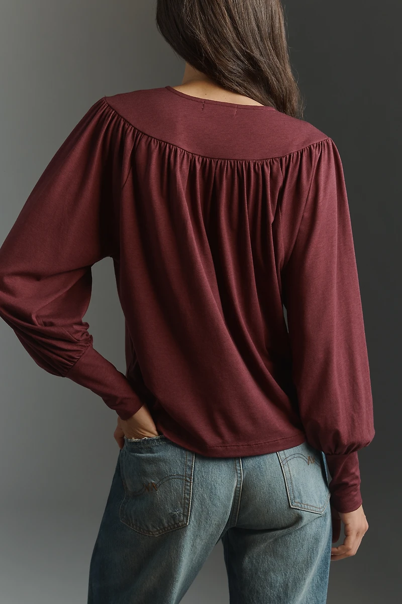 Nation Los Angeles Jeannie Keyhole Top