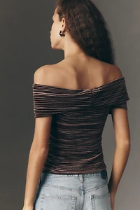 ASTR The Label Mallina Off-Shoulder Top