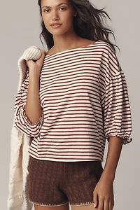 Nation Los Angeles Sandra Boat-Neck Top