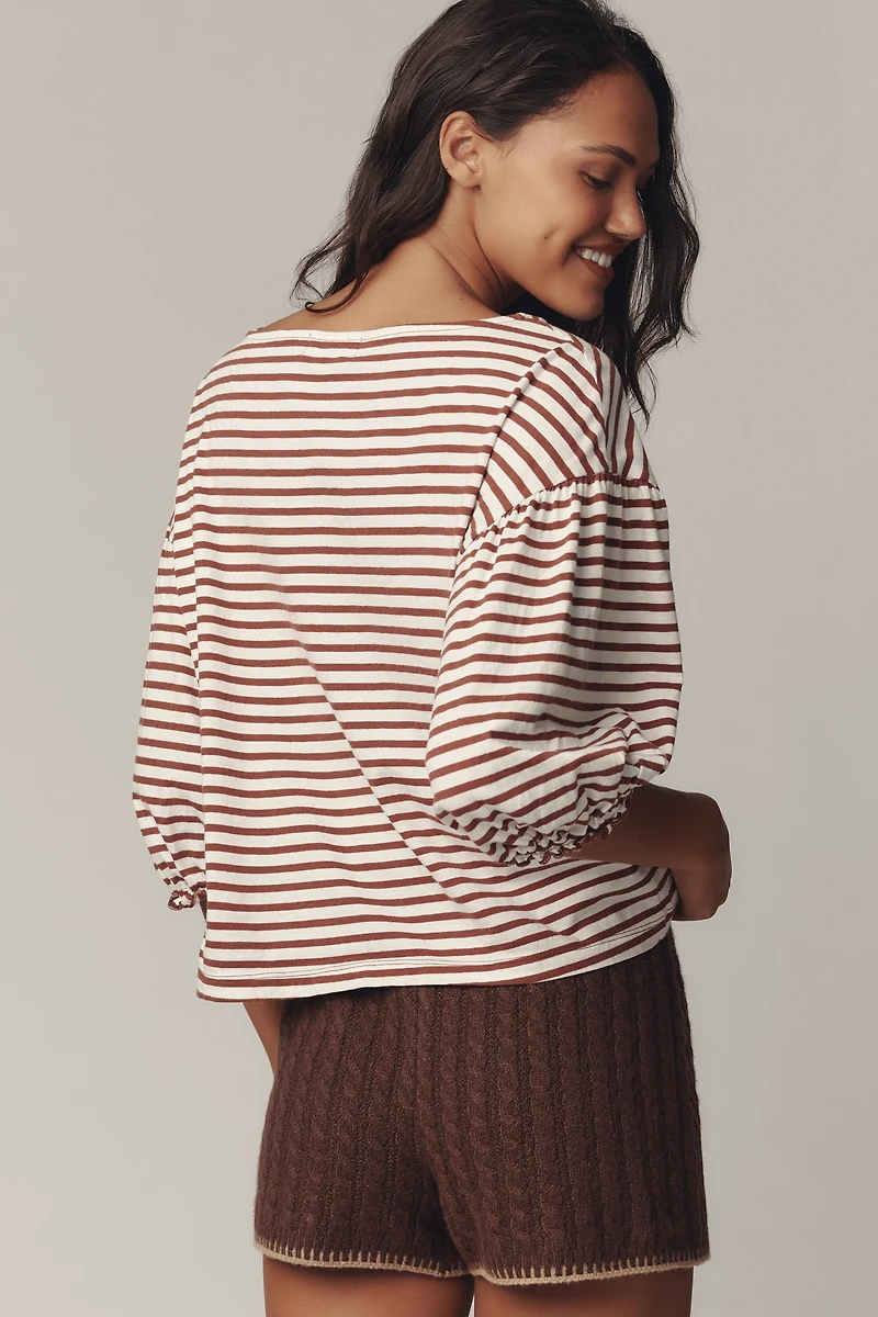 Nation Los Angeles Sandra Boat-Neck Top