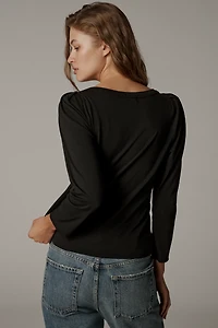 Nation Los Angeles Amelie Envelope-Neck Top
