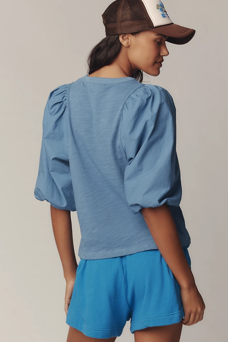 Nation Los Angeles Tippi Puff-Sleeve Top
