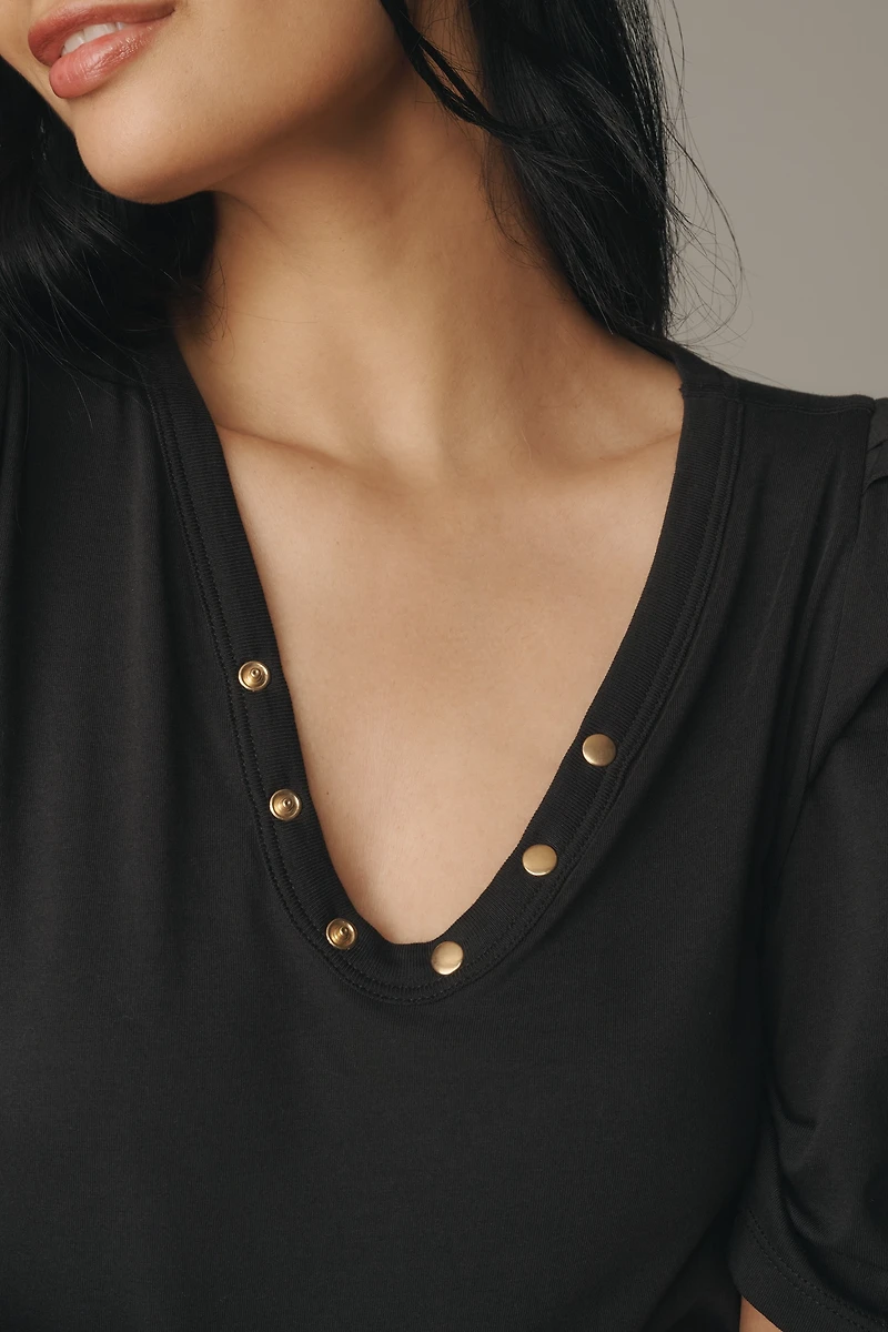 Nation Los Angeles Nahal V-Neck Top