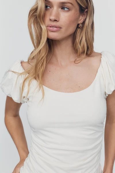 Nation Los Angeles Angelica Ruched Tee