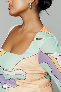 AFRM Plus Ines Power Mesh Long-Sleeve Top