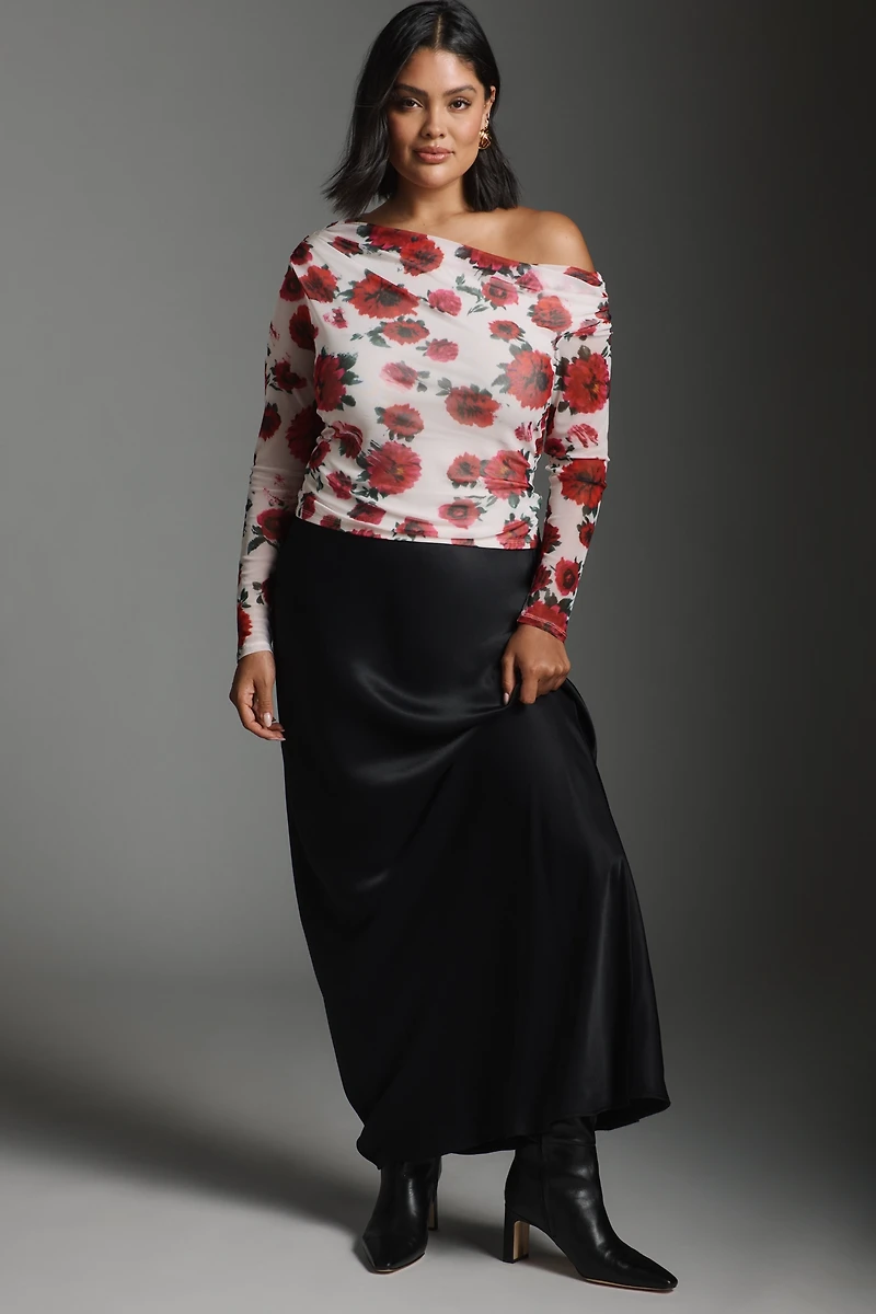 AFRM Barry Long-Sleeve Mesh Top