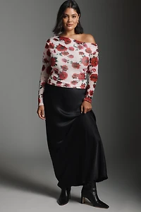 AFRM Barry Long-Sleeve Mesh Top