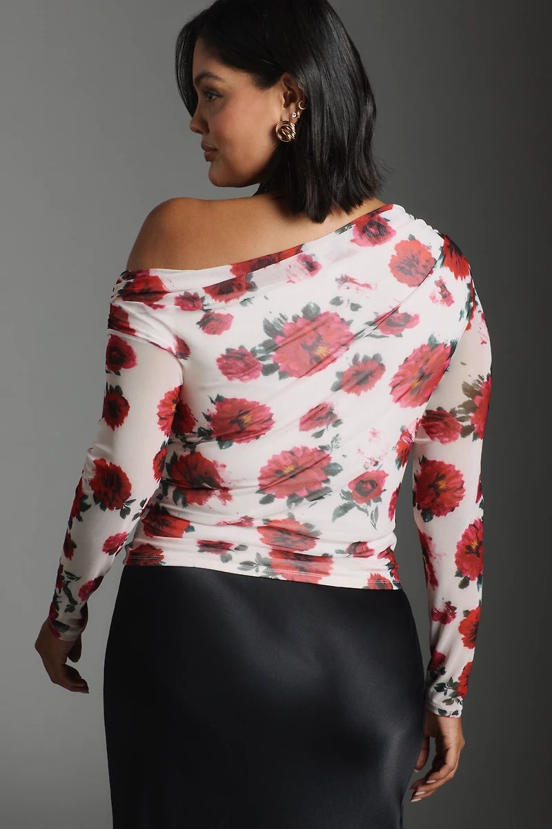 AFRM Barry Long-Sleeve Mesh Top