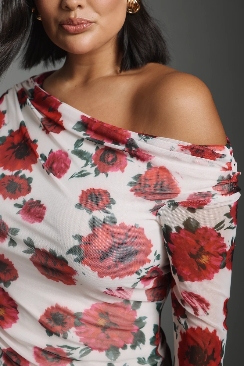 AFRM Barry Long-Sleeve Mesh Top