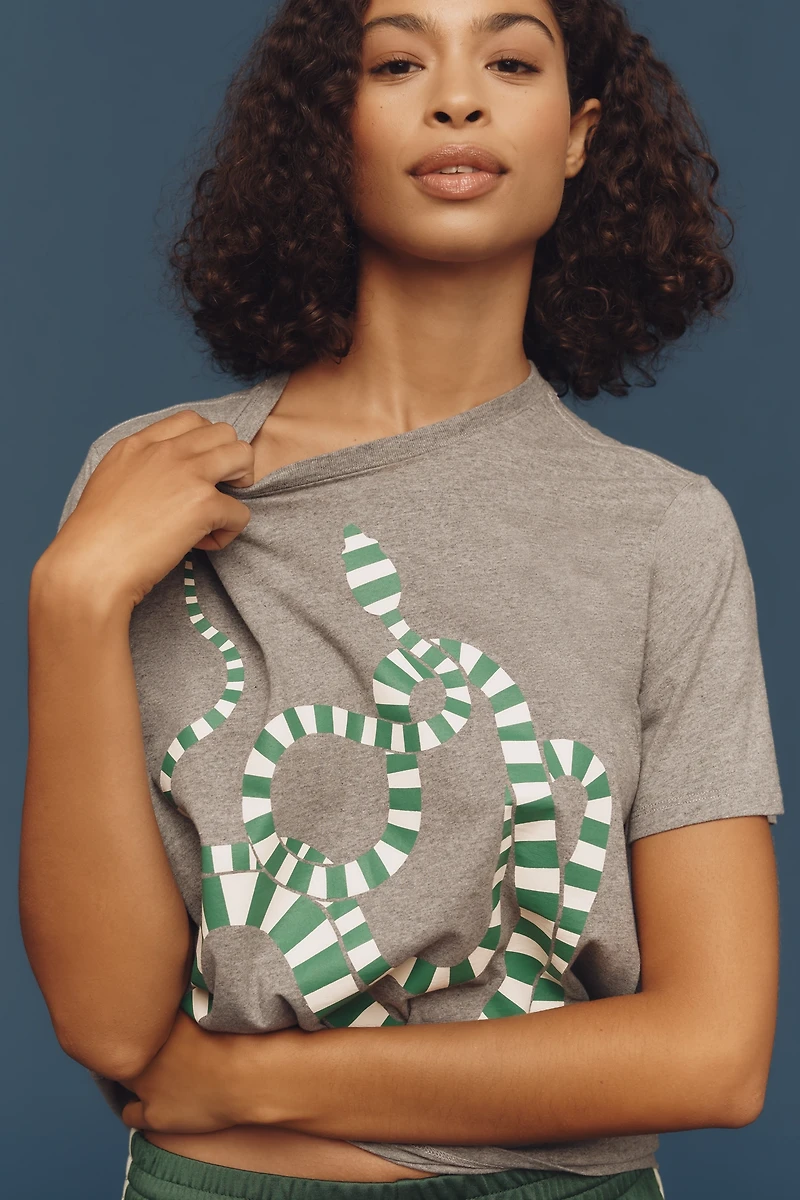 Clare V. Original Snake Graphic Tee