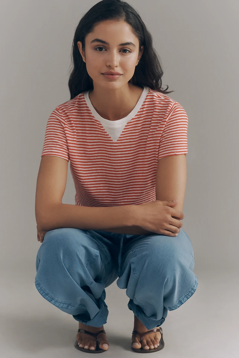 Clare V. Cotton Linen Classic Tee