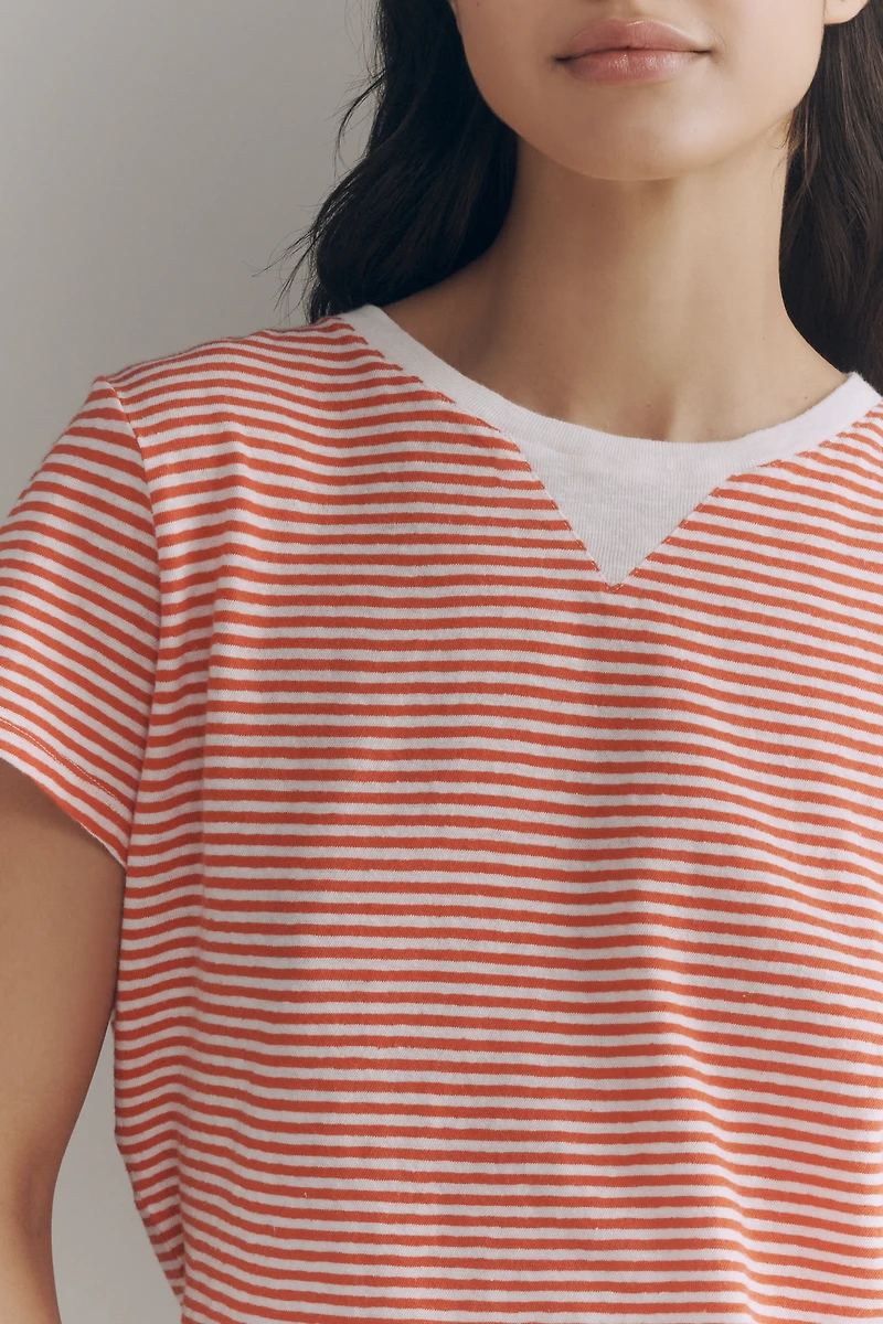 Clare V. Cotton Linen Classic Tee