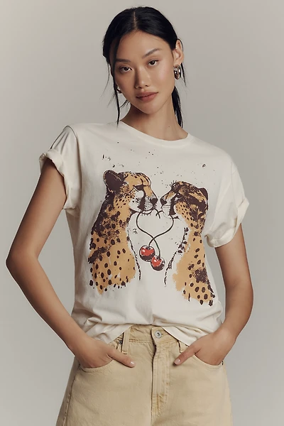 Letluv Cheetah Graphic Tee