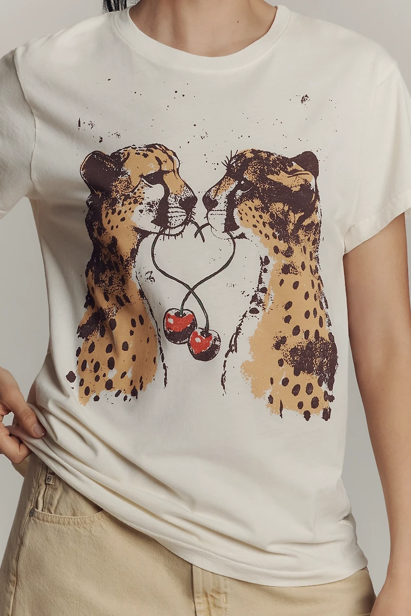 Letluv Cheetah Graphic Tee