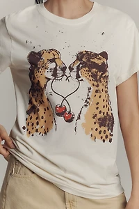 Letluv Cheetah Graphic Tee