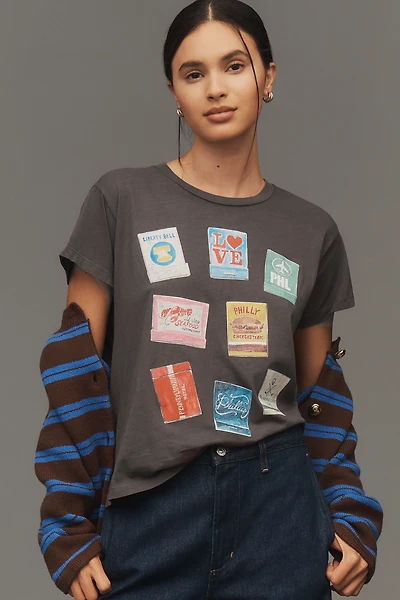 Letluv x Anthropologie Matchbook City Graphic Tee