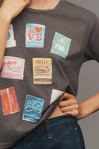 Letluv x Anthropologie Matchbook City Graphic Tee