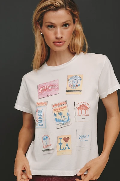 Letluv x Anthropologie Matchbook City Graphic Tee