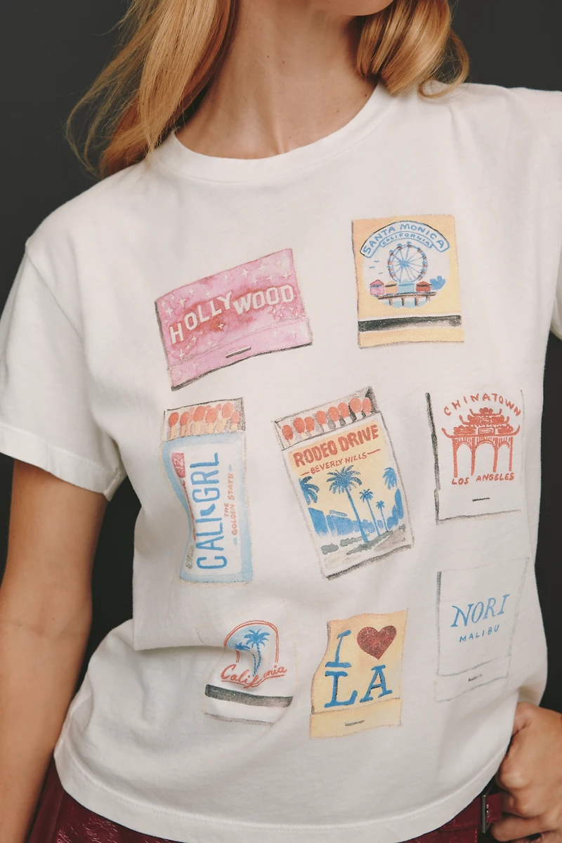 Letluv x Anthropologie Matchbook City Graphic Tee