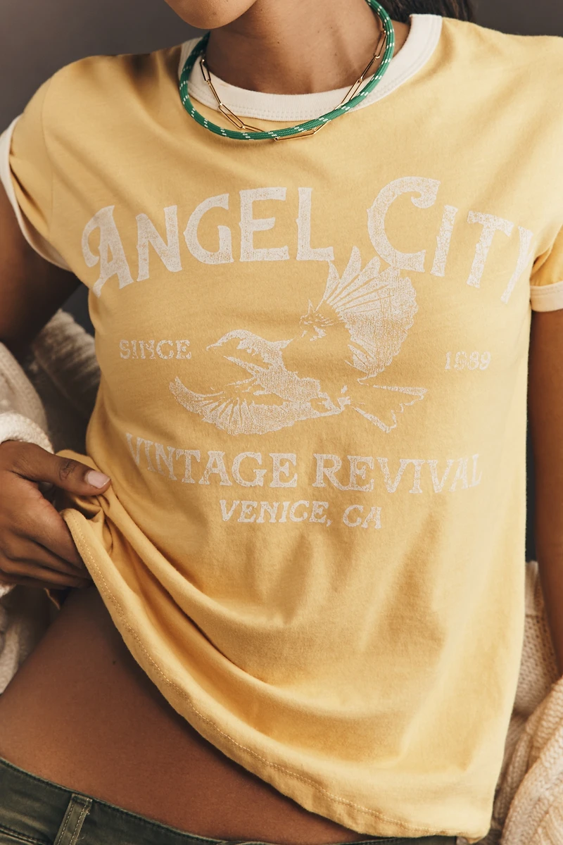 Letluv Angel City Ringer T-Shirt