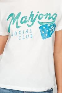 Letluv 100% Cotton Mahjong Graphic Tee