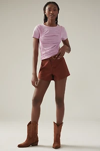 Pilcro Smocked-Front Tee