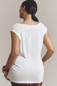 By Anthropologie Sleeveless Draped Top