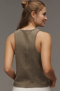 Pilcro Cotton Blend Pocket Tank Top