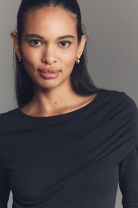 By Anthropologie Ruched Off-Shoulder Top