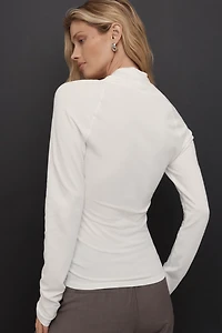 Maeve Long-Sleeve Shrug Top