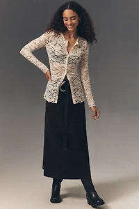 By Anthropologie Lace Cardigan