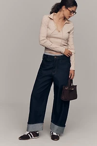 Maeve Tie-Front Long-Sleeve Top