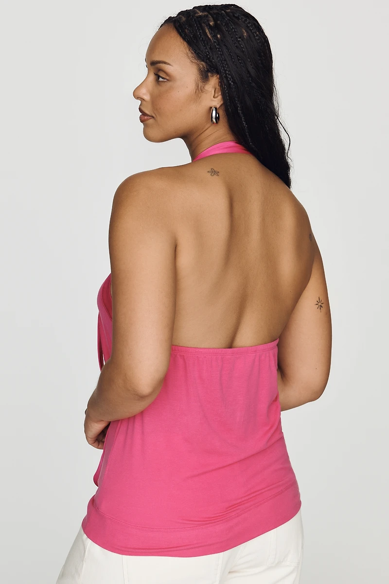 Maeve Cowl-Neck Halter Top