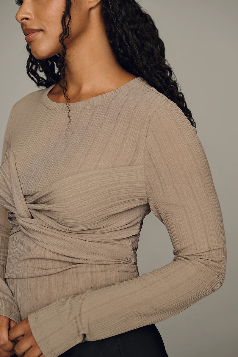 By Anthropologie Sheer Twist Top