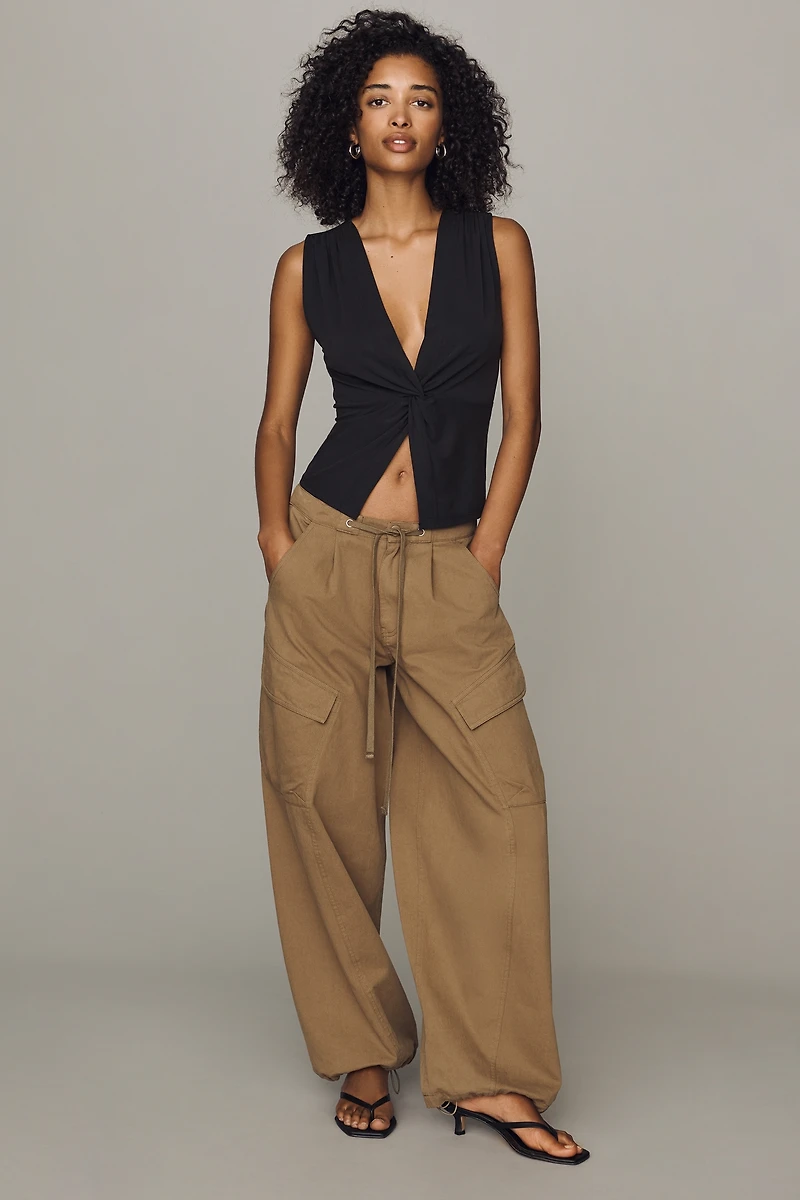 By Anthropologie Plunge-Neck Tank