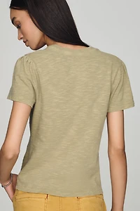 Pilcro Cotton Henley Tee