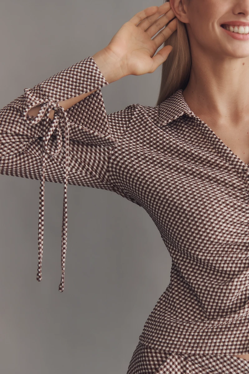 4SI3NNA Knit Buttondown Top