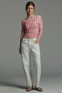 Aleda Mesh Off-Shoulder Top by Maeve
