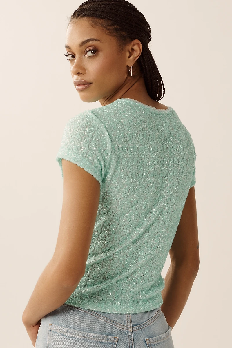 Maeve Sequin Tee